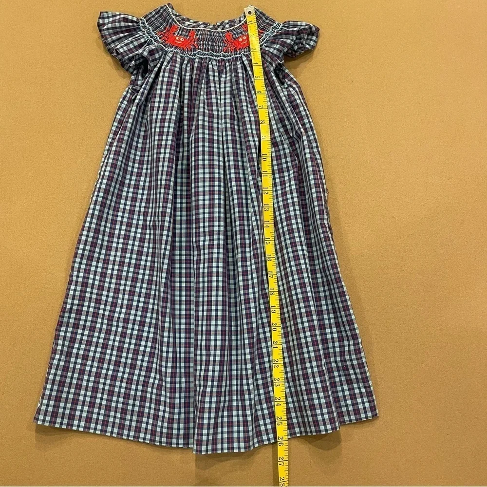 Petite Palace Girl’s Smocked Crab Dress Size 4T
